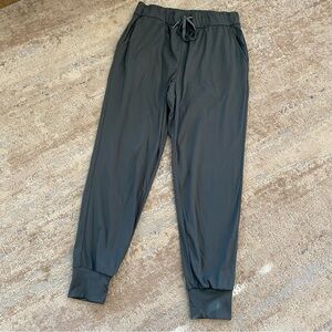 Sage Collective Green Gray Cuffed Joggers Track Pants High Waisted Drawstring
